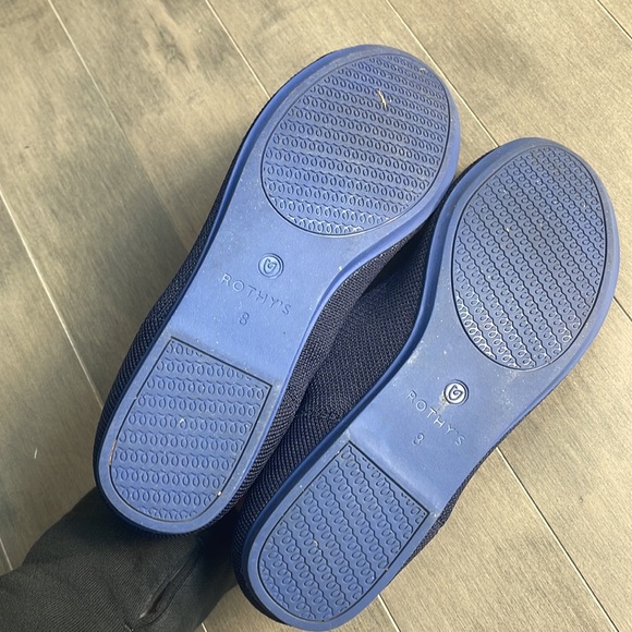 Rothy’s Round Toe Navy Blue Knit Ballet Flats - Picture 6 of 6